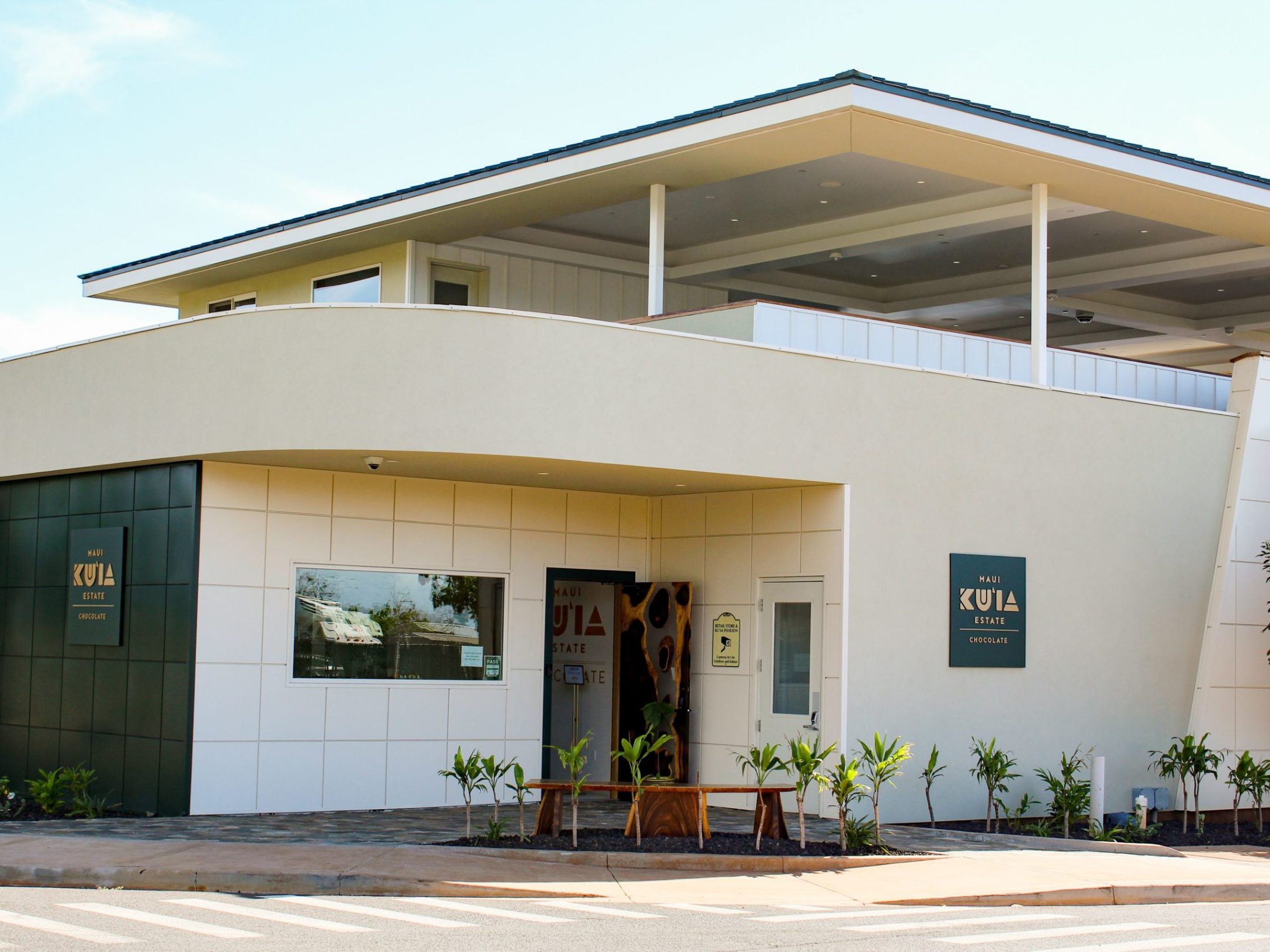 a large white building