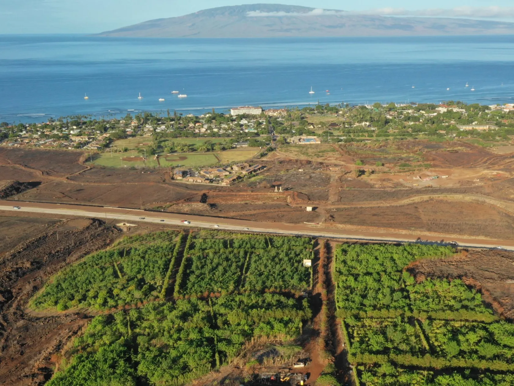 a view of a large body of water