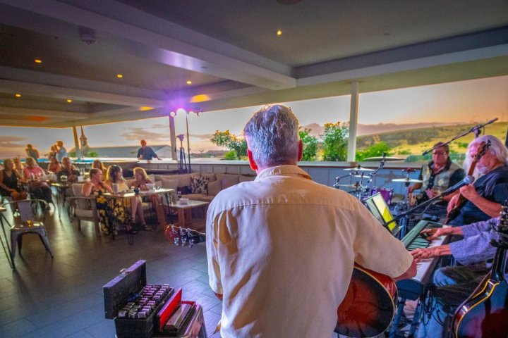 a group of people looking at a horse